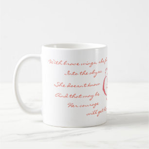 With Brave Wings, She Flies Mug