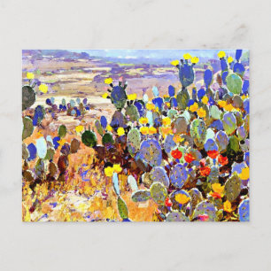 With Cacti, Julian Onderdonk, Holiday Postcard