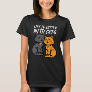 With Cats Cute Women Girls Kids Toddler Youth T-Shirt