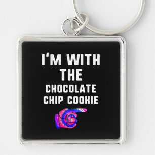 With Chocolate Chip Cookie Tie Dye Halloween Gift Key Ring