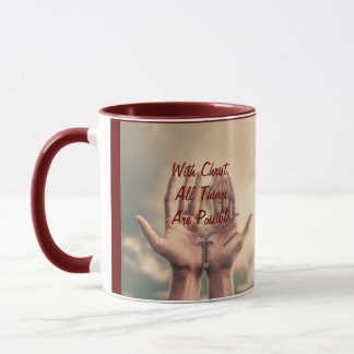 With Christ , Coffee Mug