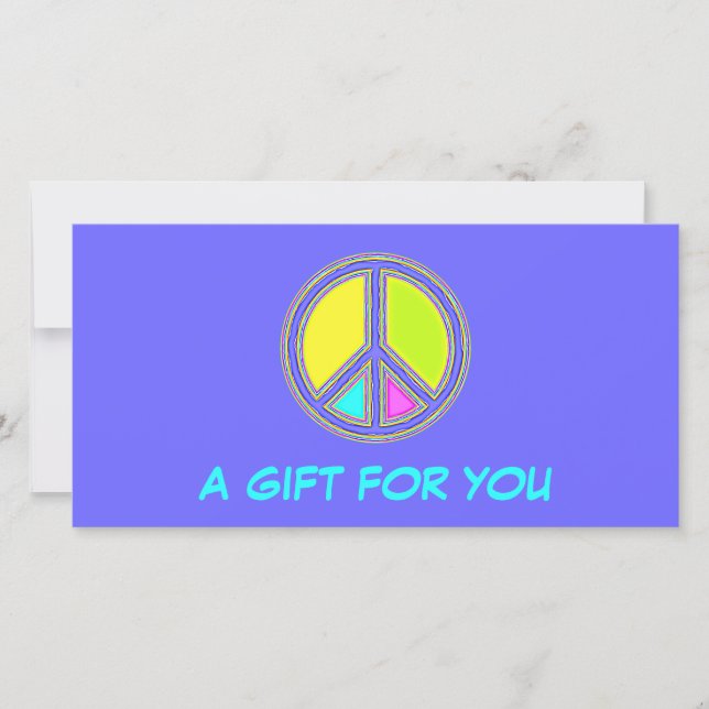 With Colours Filled PEACE Sign 1 (Front)