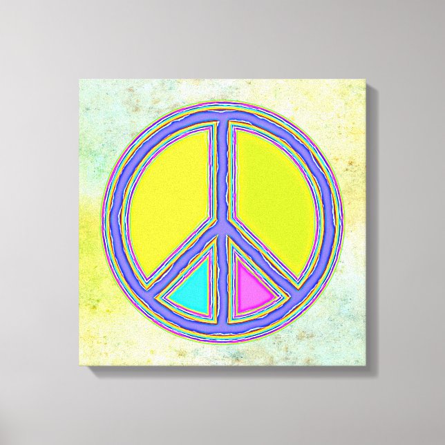 With Colours Filled PEACE Sign 1 (Front)