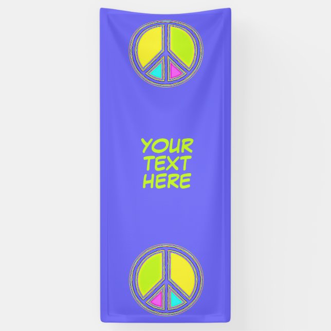 With Colours Filled PEACE Sign 1 (Vertical)