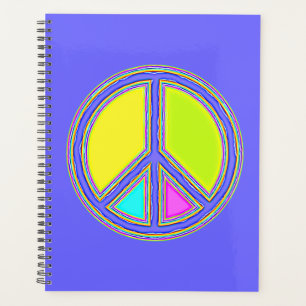 With Colours Filled PEACE Sign 1 Planner