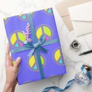With Colours Filled PEACE Sign 1 Wrapping Paper