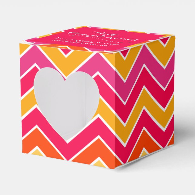 With compliments chevron red sample gift box (Front Side)