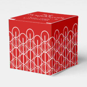 With compliments company goods red sample gift box