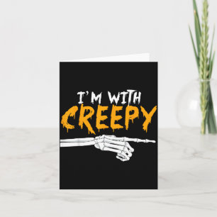 with Creepy funny Matching Halloween Couples Card