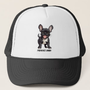 🐶With custom text, Frenchie puppy Trucker Hat