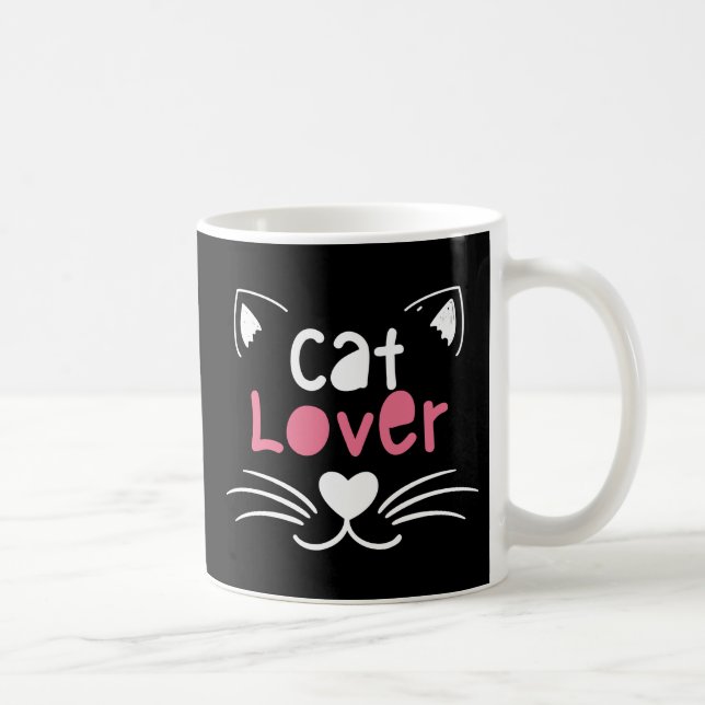 with cute design for cat lovers coffee mug (Right)