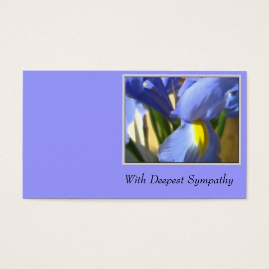 With Deepest Sympathy Business Card