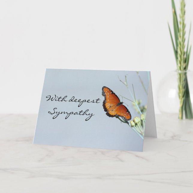 With deepest Sympathy Card (Front)