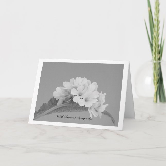 With deepest Sympathy Card (Front)