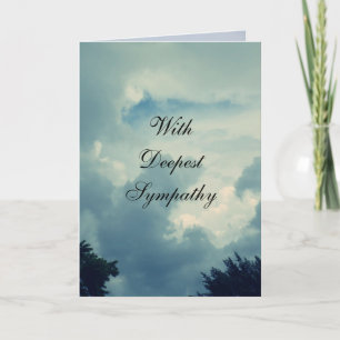 WITH DEEPEST SYMPATHY card