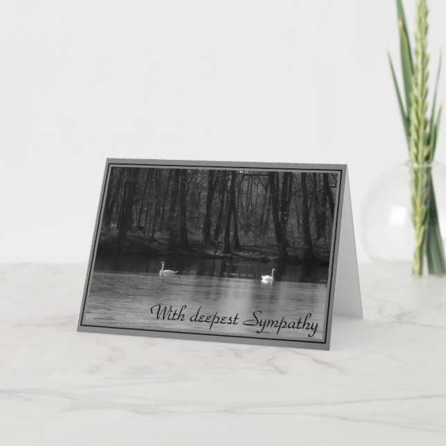 With deepest Sympathy - condolence card (Front)