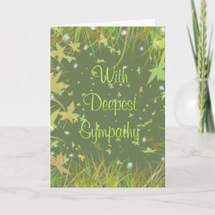 With Deepest Sympathy - Customised Card
