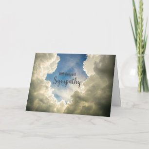 With Deepest Sympathy Light and Hope Sky Card