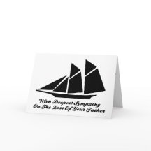With Deepest Sympathy On Loss Of Father Sailboat