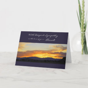 With Deepest Sympathy on the Loss of your Aunt Card