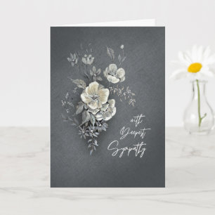 With Deepest Sympathy Soft Watercolor Floral Card
