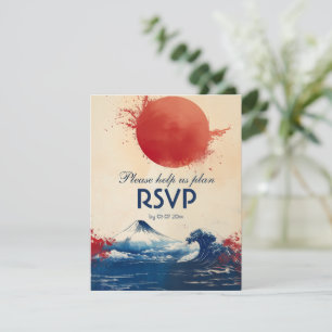 With dietary choice Japonesque Harmony with Fuji RSVP Card