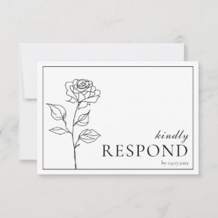 With dietary options RSVP Timeless Bloom Card