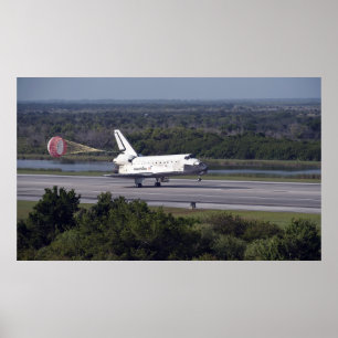 With drag chute unfurled poster