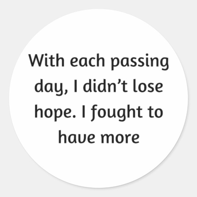 With Each Ping Day  Classic Round Sticker (Front)