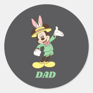 With Easter Bunny Ears Classic Round Sticker