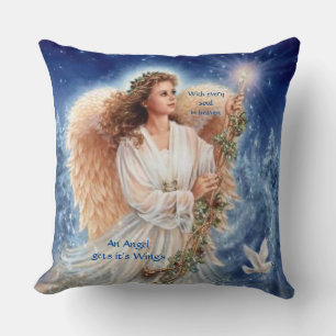With Every Soul in Heaven Glitter Damask Pillow