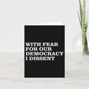 With Fear For Our Democracy I Dissent Sotomayor Re Card