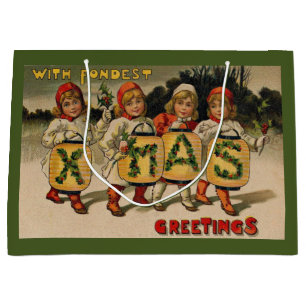 With Fondest Xmas Greetings Large Gift Bag