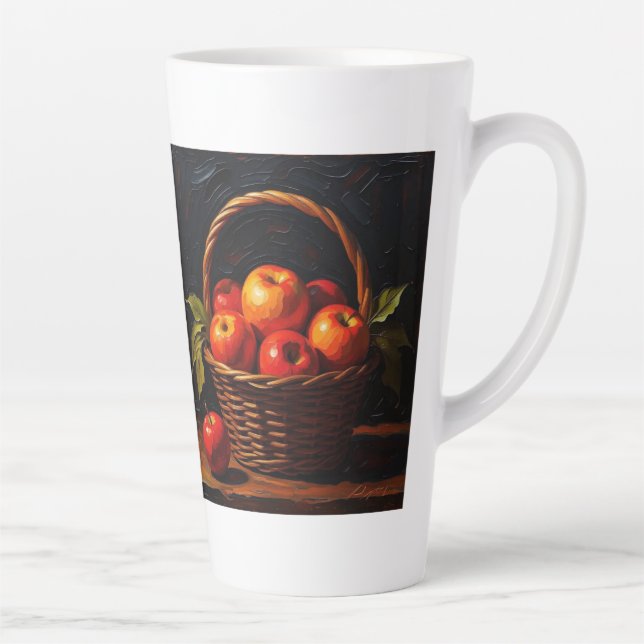 with Fruit Basket Design Latte Mug (Right)