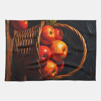 with fruit bowl tea towel