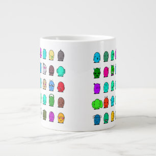 With funny aliens large coffee mug