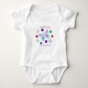 With God All Things are possible Baby Bodysuit
