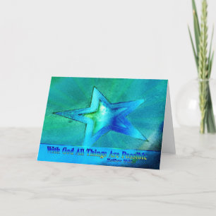 With God All Things Are Possible Card