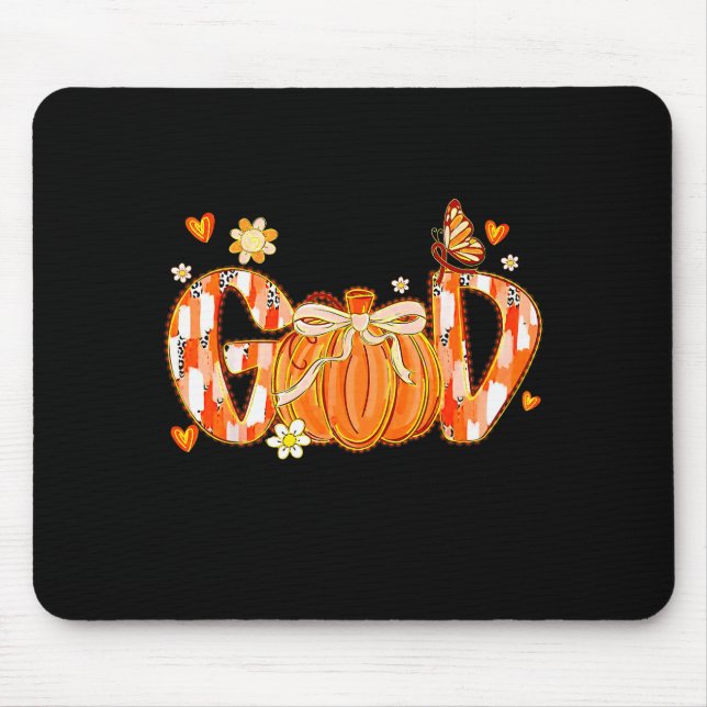 With God All Things Are Possible Christian Fall Th Mouse Mat (Front)