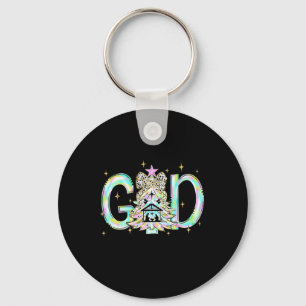 With God All Things Are Possible Christmas Nativit Key Ring