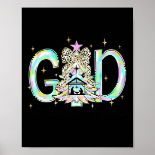 With God All Things Are Possible Christmas Nativit Poster