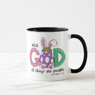 With God All Things Are Possible Easter Coffee Mug