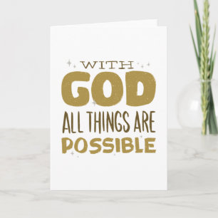 With God all things are Possible Gift Card