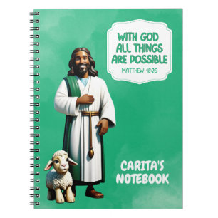 With God All Things Are Possible Notebook