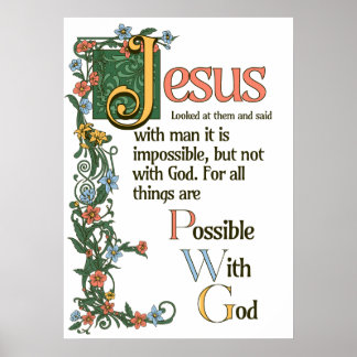 With God All Things Are Possible Poster