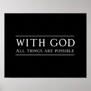 With God All Things Are Possible Poster