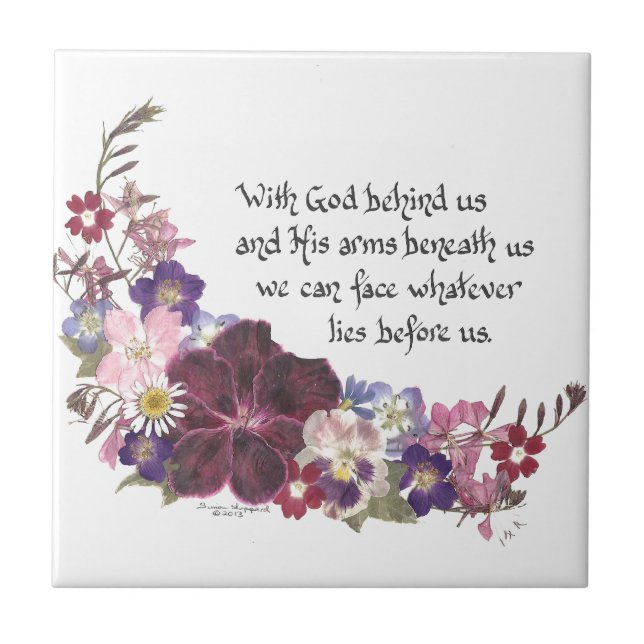 With God behind us... Tile (Front)