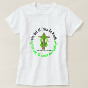 WITH GOD CROSS Muscular Dystrophy TShirts & Gifts