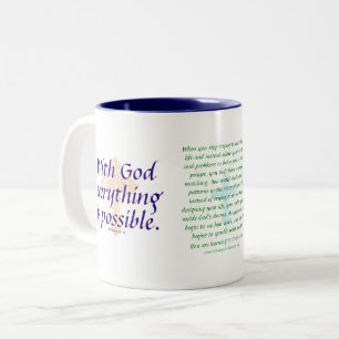 With God Everything is Possible - Mug