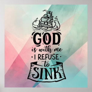 With God I refuse to sink  Poster